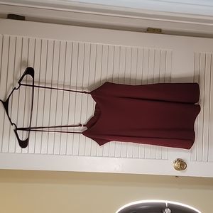 XL Burgundy Highwaisted Skirt